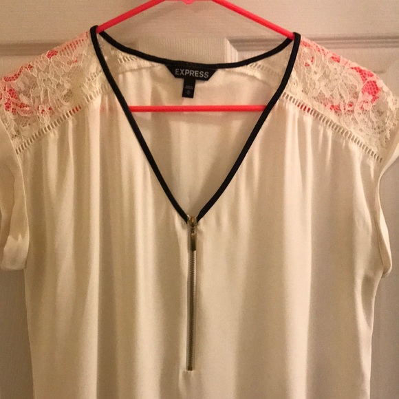 Silky zip front tee - Picture 2 of 3